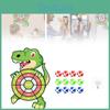 Dinosaur Board Dart Set Kids Toys Age 3 To 12 Year Old 12 Sticky Balls Gifts