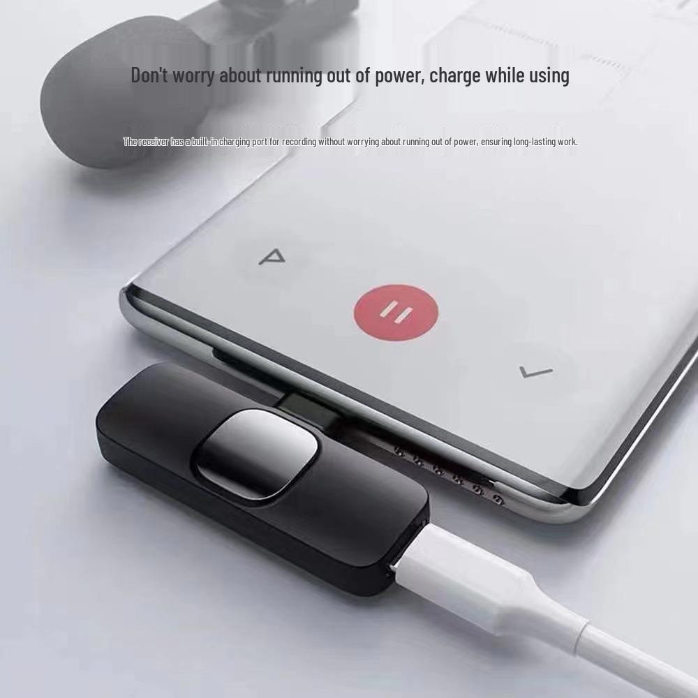 2.4G Wireless Lavalier Mic K9: Dual Auto Noise Reduction for Mobile Streaming & Recording