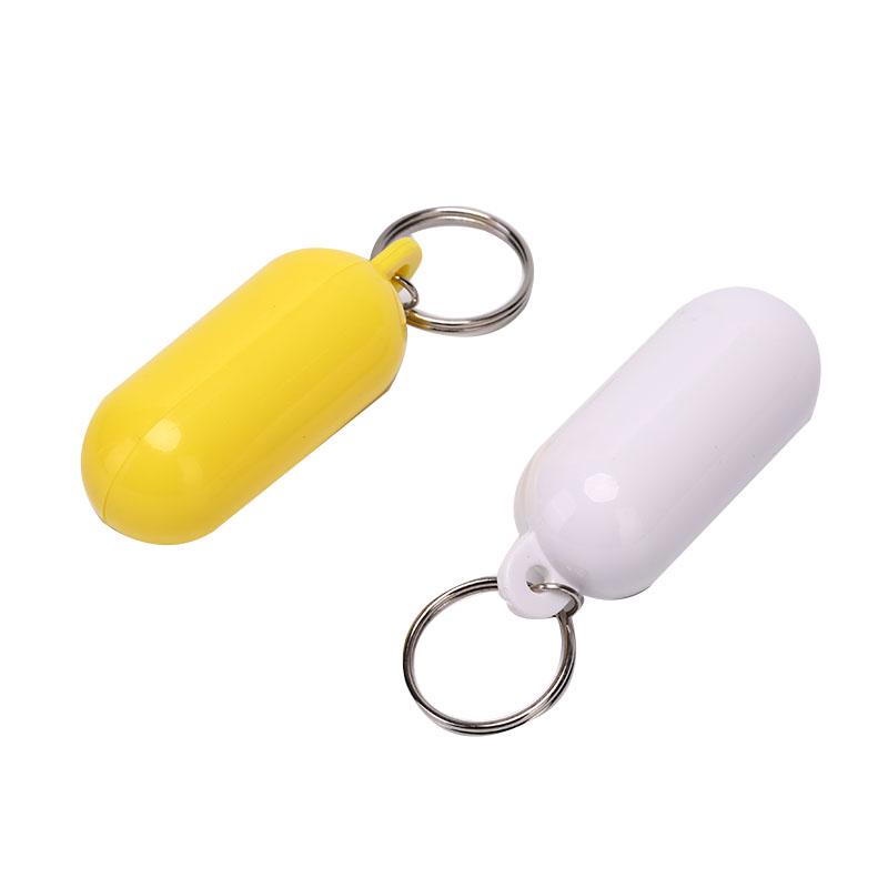 Yellow/White Color Kayak Floating Keyring Fender Buoyant Key Ring Marine Sailing Boat Float Canal Keychain