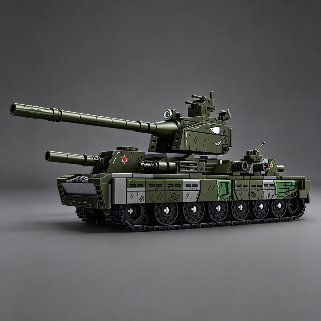 World War II Tank Guards Division Giant Maus Assembly Scale Model Building Block Set Learning Educational Toy for Boys Girls MOC Display Piece