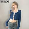 Open Knitted Cardigan Suit Women Korean Style Cute Jumpers Long Sleeve Top and Cami 2 Piece Set Casual Basic Pullovers