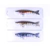 1pc HENGJIA Lipless Minnow Baits 8 segmenti Multi-snodato Swimbait per la pesca del pesce persico trota luccio