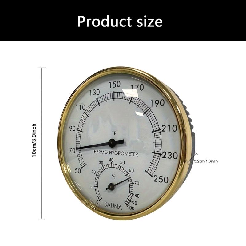 Wall Mounted Temperature Humidness Measurement Meter for Sauna Room Steam Room Thermometers Hygrometer Accurate Display