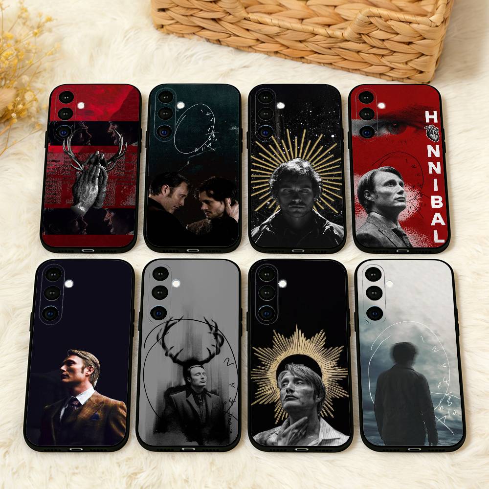 Will Graham H-Hannibal Phone Case For Samsung A73,72,71,53,52,51,22,91,80, Soft Black Cover