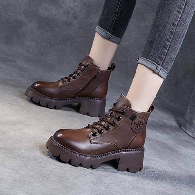 Martin Boots Short Boots Thick Bottom Height Increase Retro Boots