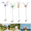 3D Dragonfly Clip for Insects Repellent Fake Dragon Fly Hat Clip Simulated Flying Dragonfly Stake for Indoor Outdoor Garden Courtyard Decor