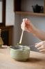 Ceramic Matcha Tea Ceremony Set with Whisk, Chasen Holder, and Brush.