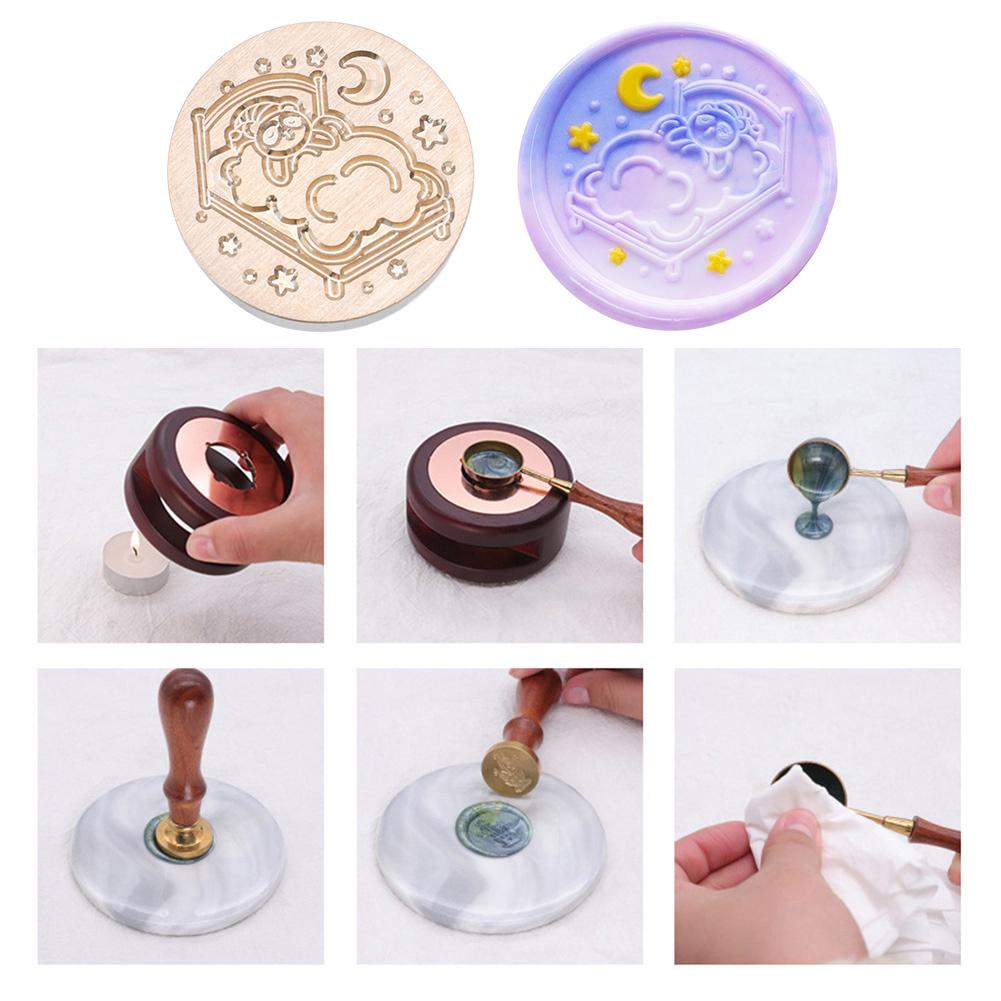 AU Animal Series Stamp Head Classic Vintage Stamps Print Head for Gift Scrapbook