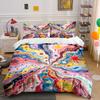 Colorful Swirling Stars. Bedding Sets Duvet Cover Sets Duvet Covers Pillowcases(1 * Duvet Cover 2 * Pillowcases, Without Duvet Insert)
