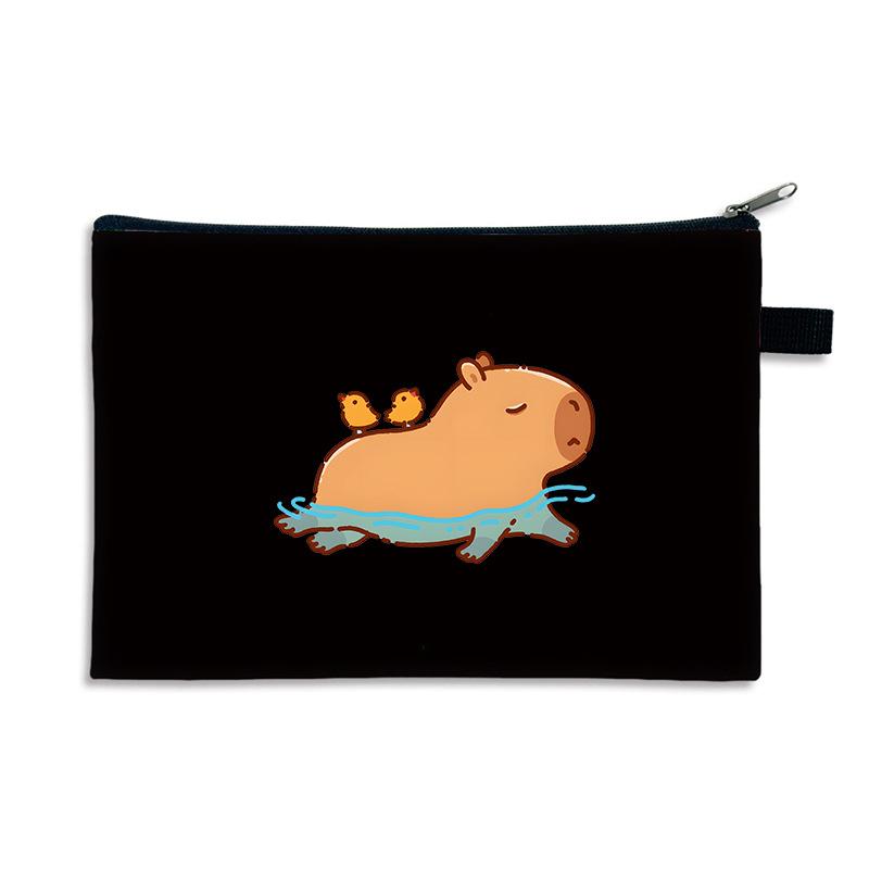 

Printed fashion primary school students pencil bag creative pattern zipper stationery pencil bag change bag Small