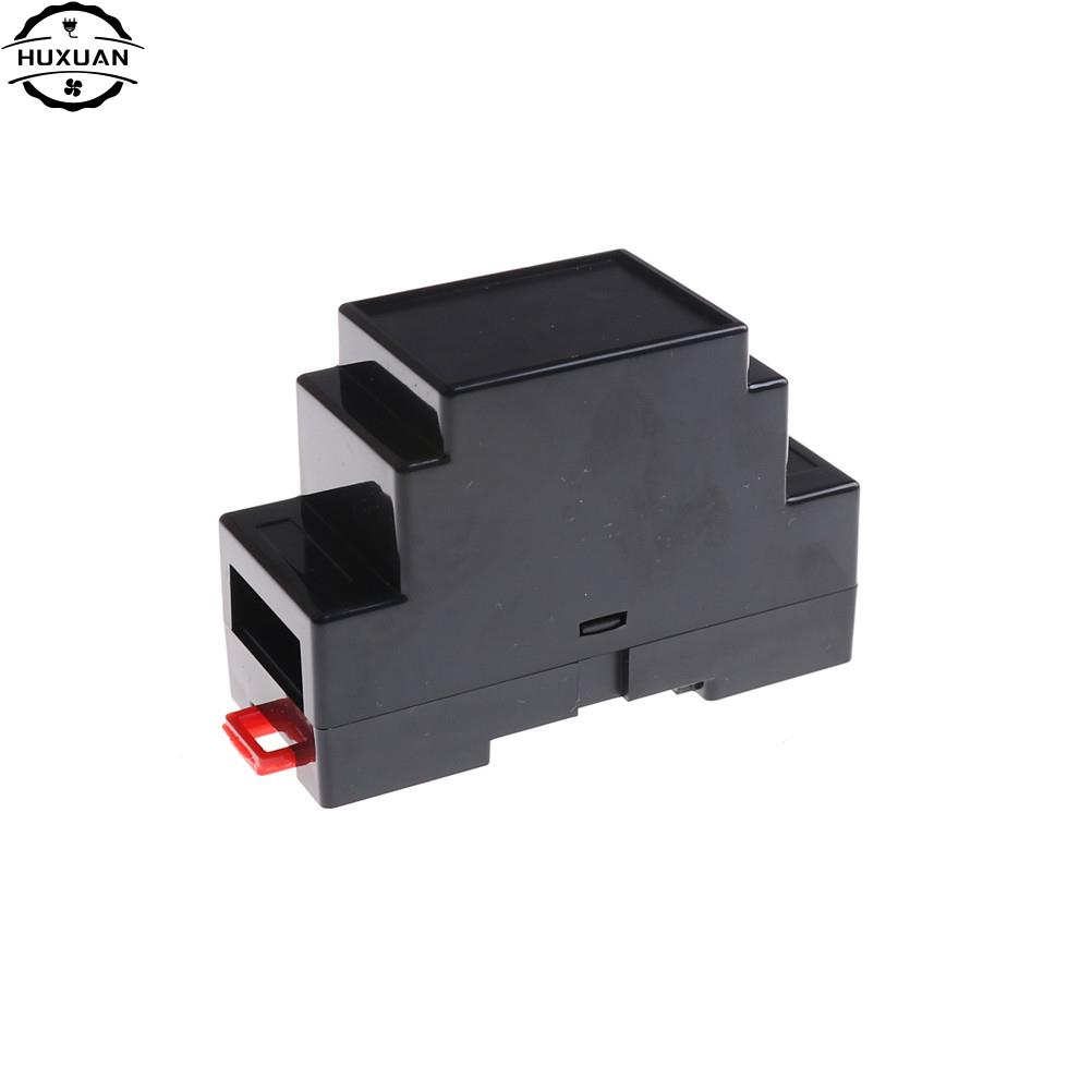 1pc 88x37x59mm Plastic Electronics Box Project Case DIN Rail PLC Junction Box