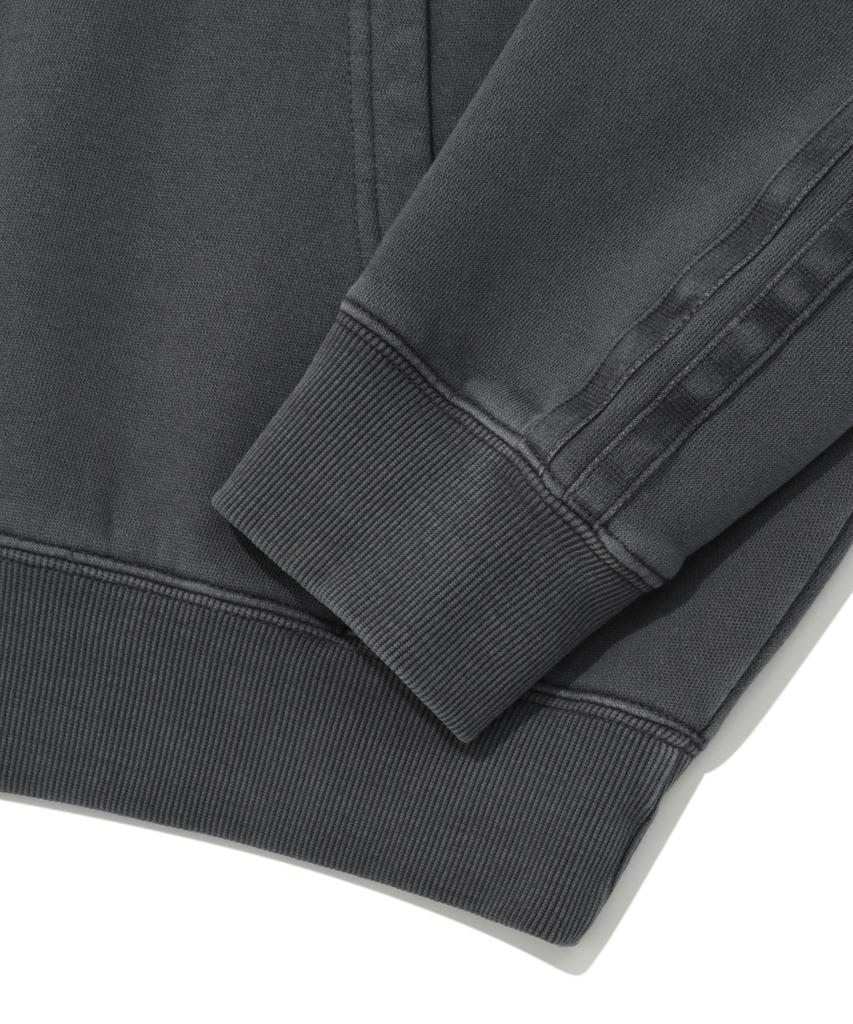 Sp Garment Dying League Hood-Charcoal