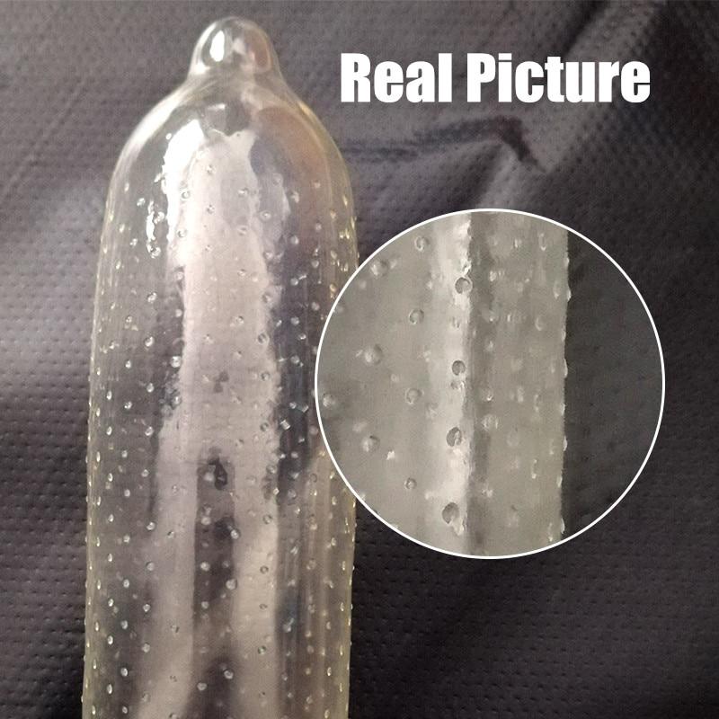 MIO 3D Delay Condoms for Man 49mm Tight Fit Big Dotted Dense Particles Penis Sleeve Extra Lubricant Small Size Condom Safe Sex