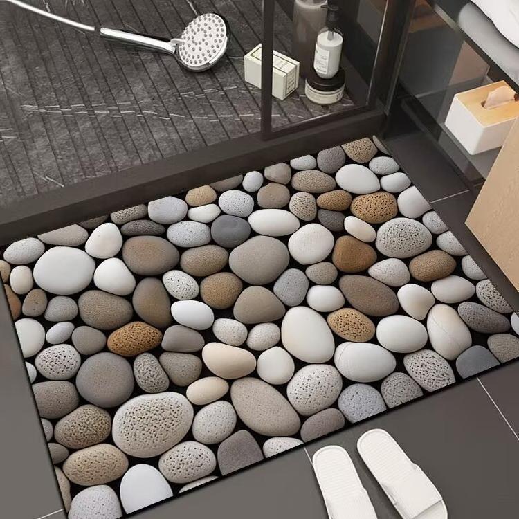 Diatomaceous Earth Non-slip Quick-dry Bathroom Mat – Water Absorbent & Dirt-resistant