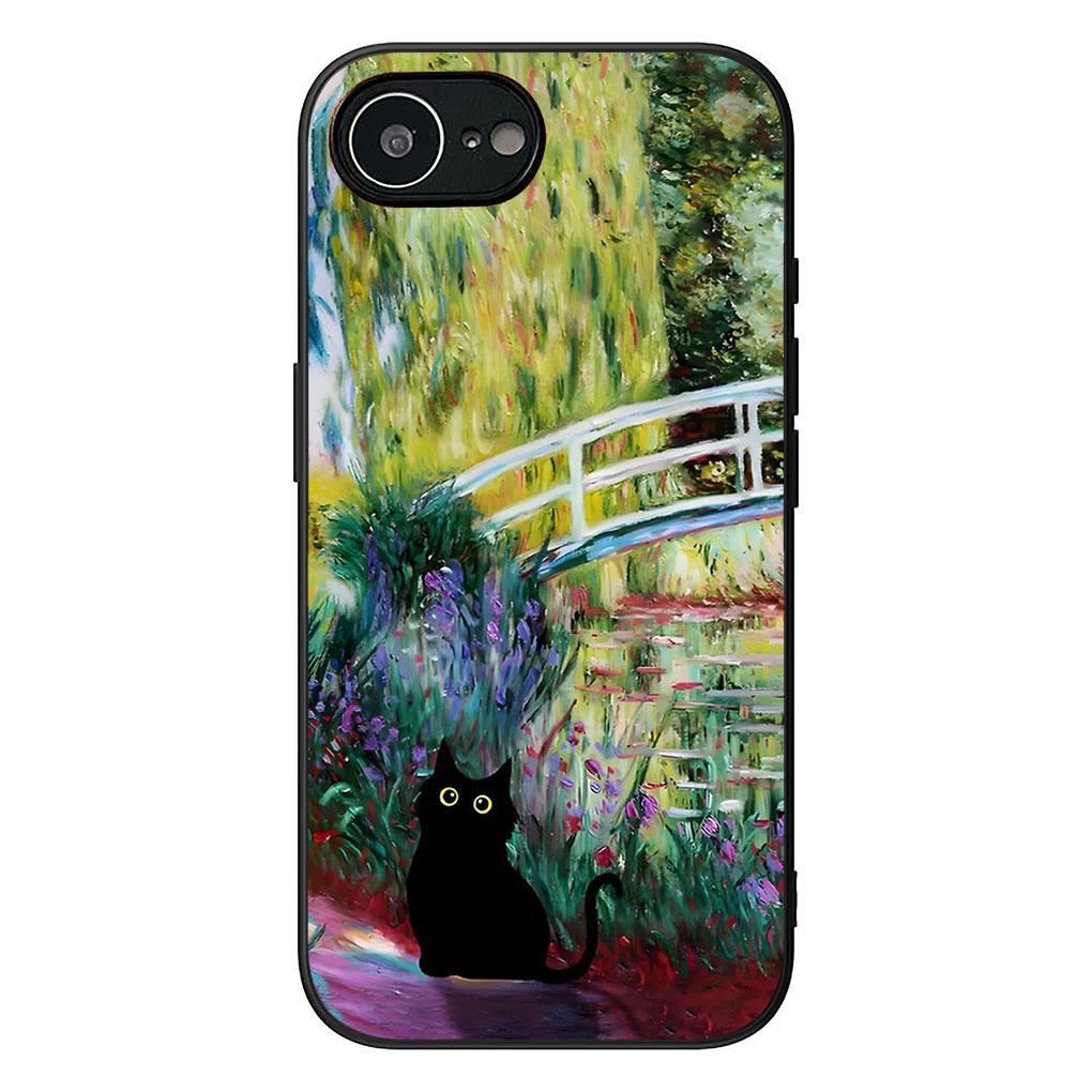 for Motorola Moto Edge 70 60 Fusion NEO Pro G Stylus G56 G96 G52 G04 G05 20 Phone Case Claude Monet Impressionism Waterlily Cat