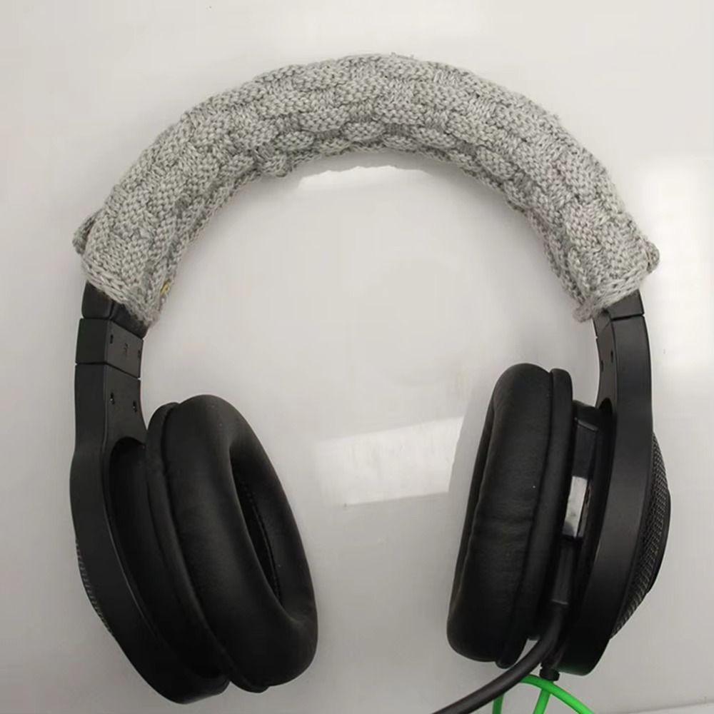 Knitted Braided Headphone Cover Wool Fabric Earphone Case Headphone Headband Protector Replacement
