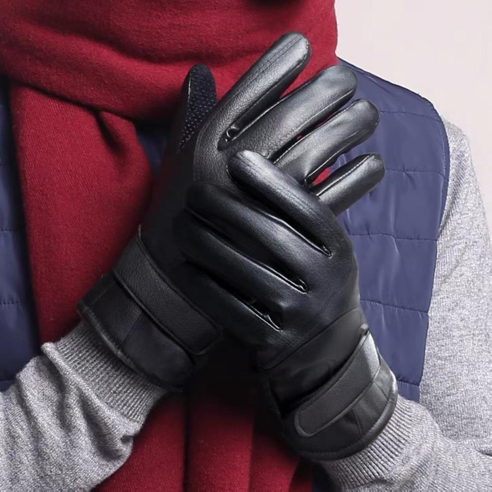 Ski gloves for men and women, warm riding, windproof, waterproof and cold-resistant, velvet