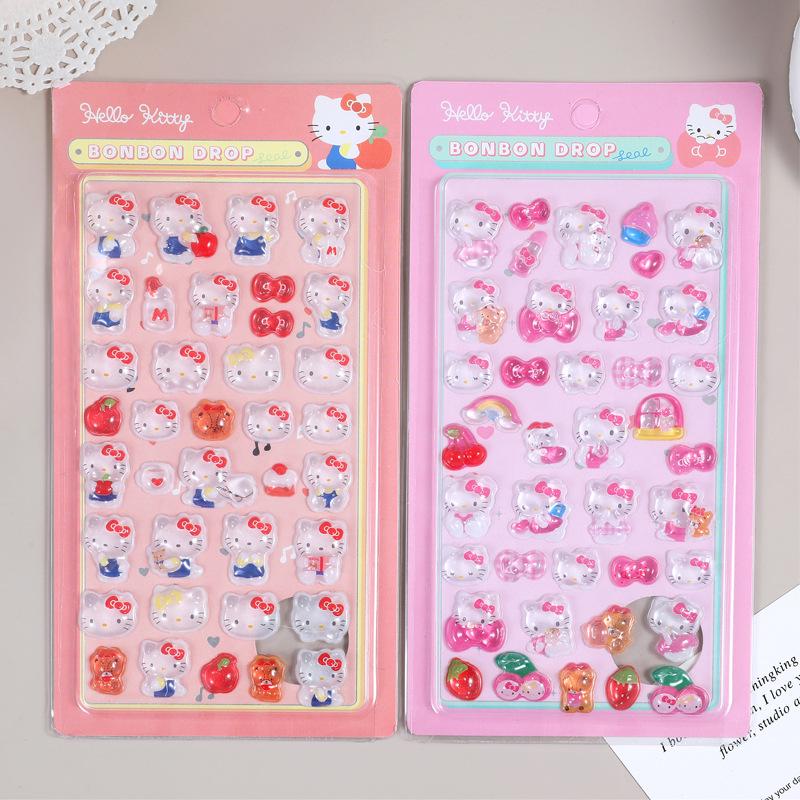 Upgraded Sanrio 3D Embossed Animal Stickers for Kids