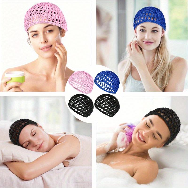 Wig Cap Hair Net Sleeping Bonnets Essentials Hairnets Elastic Bands Wrap Grip Crochet Braided Satin Cosplay Head Making Fix Mesh