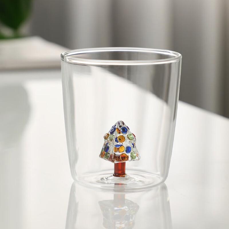 Changqi 3D Cartoon Christmas Glass Cup Set