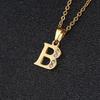 26-Letter Korean Style English Alphabet Pendant Necklace for Women and Besties