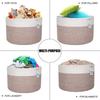 Cotton Rope Woven Basket - Foldable Wardrobe & Shelf Storage for Sundries