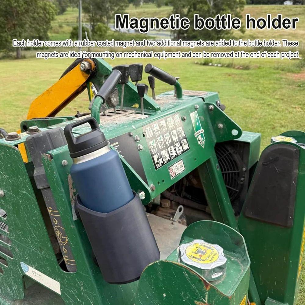 46, 50, 64 Oz Magnetic Bottle Mounts Black Large Capacity Magnetic Bottle Stand Prevent Bumpy Toppling 3D Printed Bottle Holder