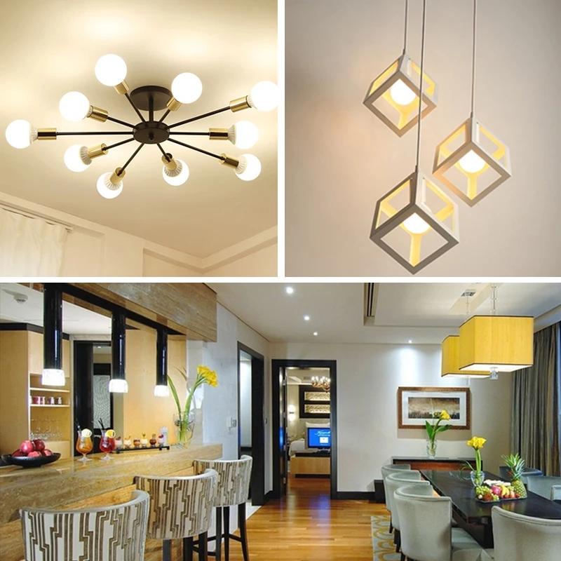 3W 6W 9W 12W 15W 18W 20W 24W LED Aluminum Bulb Super Bright E27 E14 White Light Warm Light Energy Saving Bulb 220V-240V