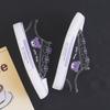 Elastic band bear canvas shoes women's versatile lazy one-pedal board shoes low-top casual shoes