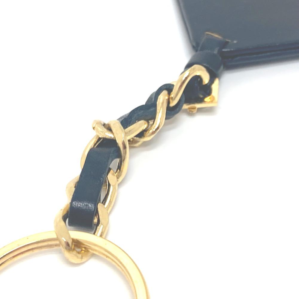 CHANEL 94P Triangular plate Charm key ring accessories, small items Key ring