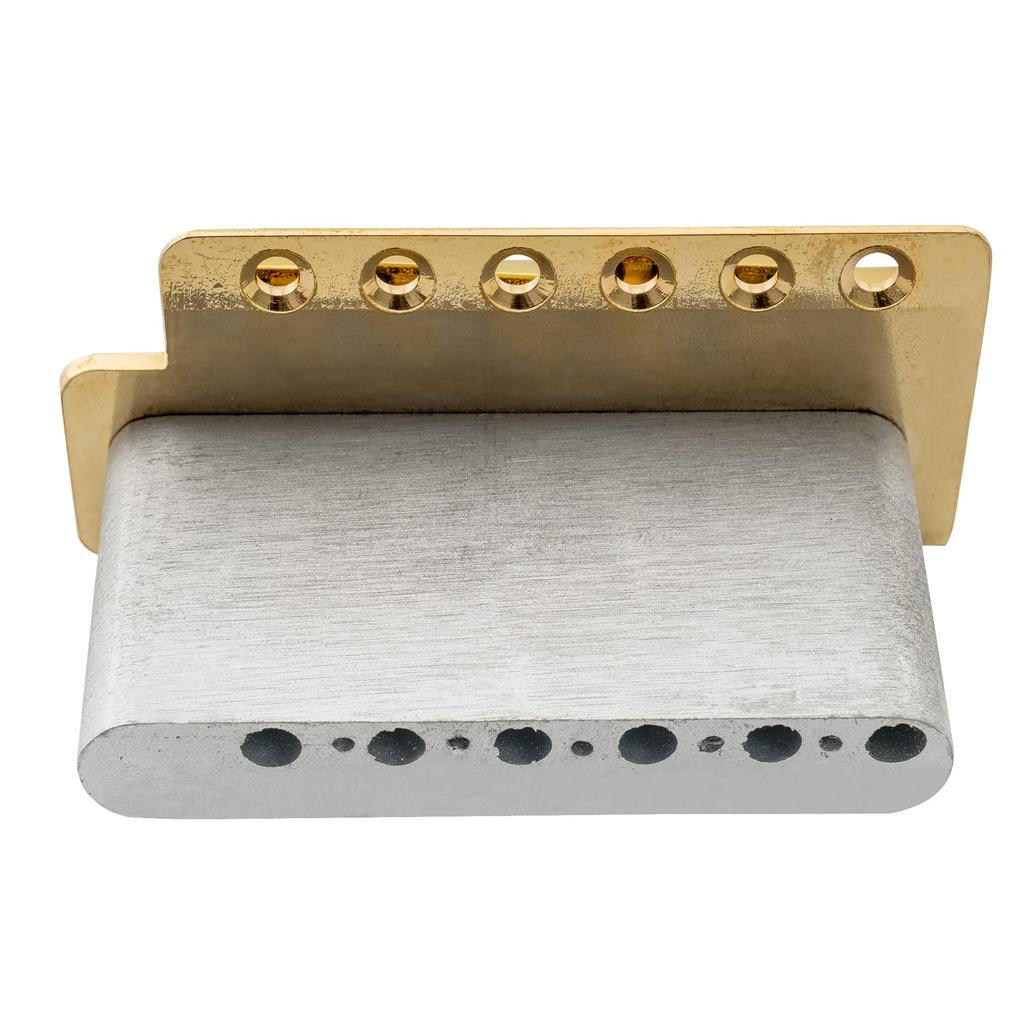 Wilkinson WOV01 Vintage ST Tremolo Unit 6 Point Stop Tremolo Bridge for Strat Electric Gold 10.5mm Guitar,