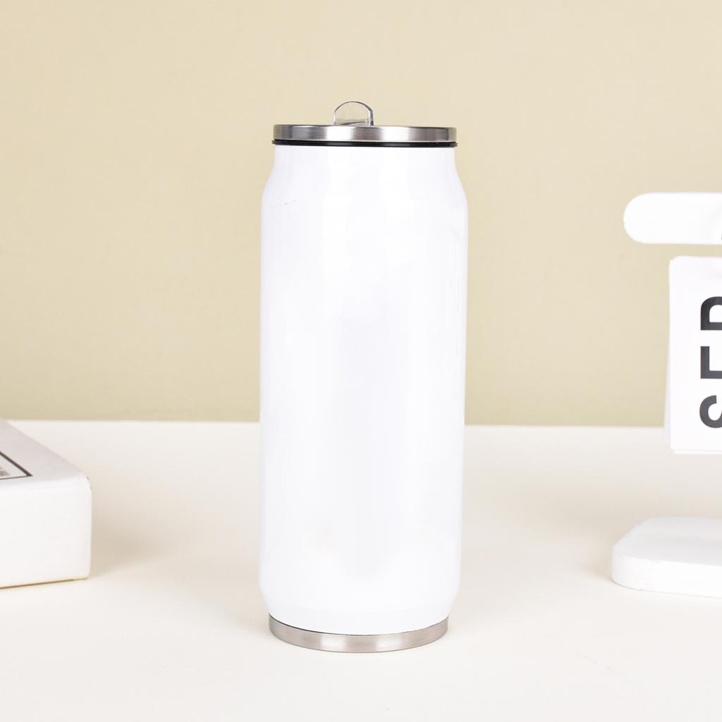 Nová nerezová plechovka kelímek na vodu Přenosná vakuová termoska do auta DIY Personality Creative Coke Can