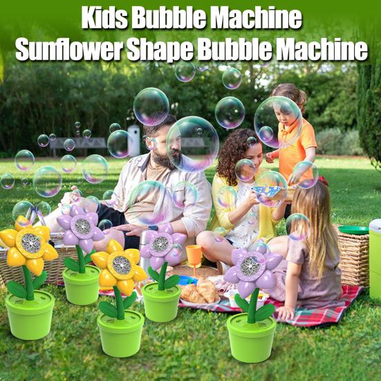

Машина для изготовления пузырей с розами и легкой музыкой, детская электрическая автоматическая машина для изготовления пузырей с подсолнухом, игрушка, украшение для малышей, мальчиков и девочек, подарок на день рождения фиолетовый