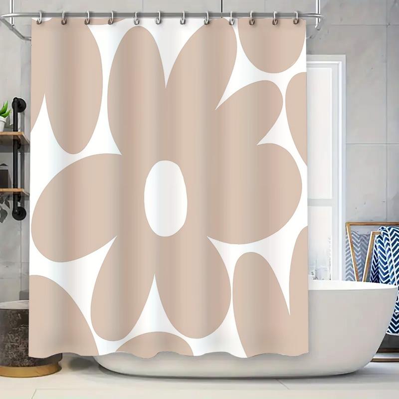 

Bathroom Shower Curtain Floral Vintage Farmhouse Rustic Waterproof Fabric Decor Set 90x180cm