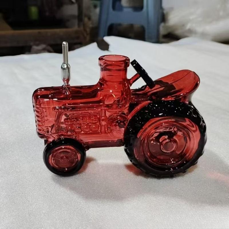 Novelty Red Tractor Whiskey Decanter, 100th