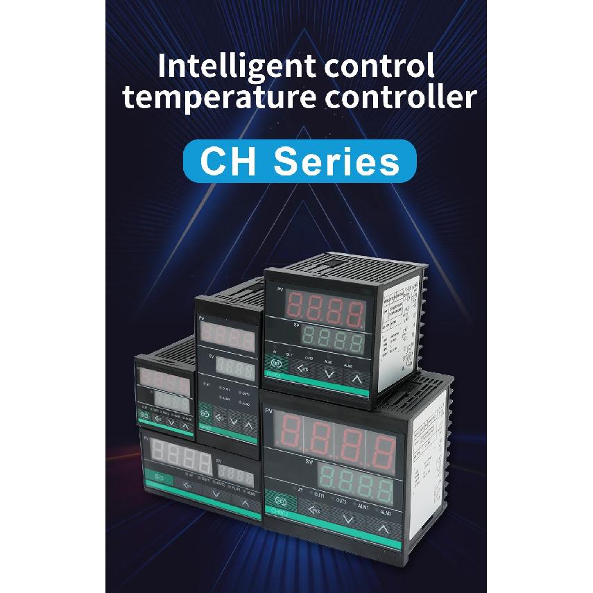 OMCH CH102 CH-B Series CH402 CH502 CH702 CH902 Digital PID Temperature Controller 0-1300℃ SSR/Relay Dual Output K-type Input
