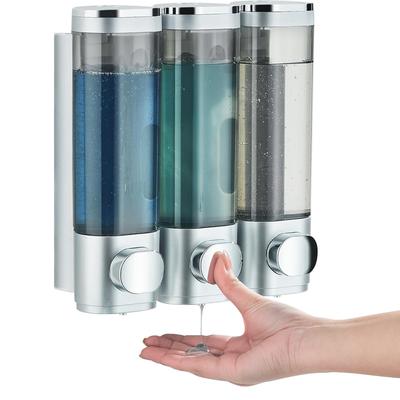 1pcs Wall Mounted Bathroom Shower Pump Dispenser and Organizer Can Be Used for Shampoo, Conditioner, Body Lotion, Body Wash, Bathroom, Kitchen, Hotel