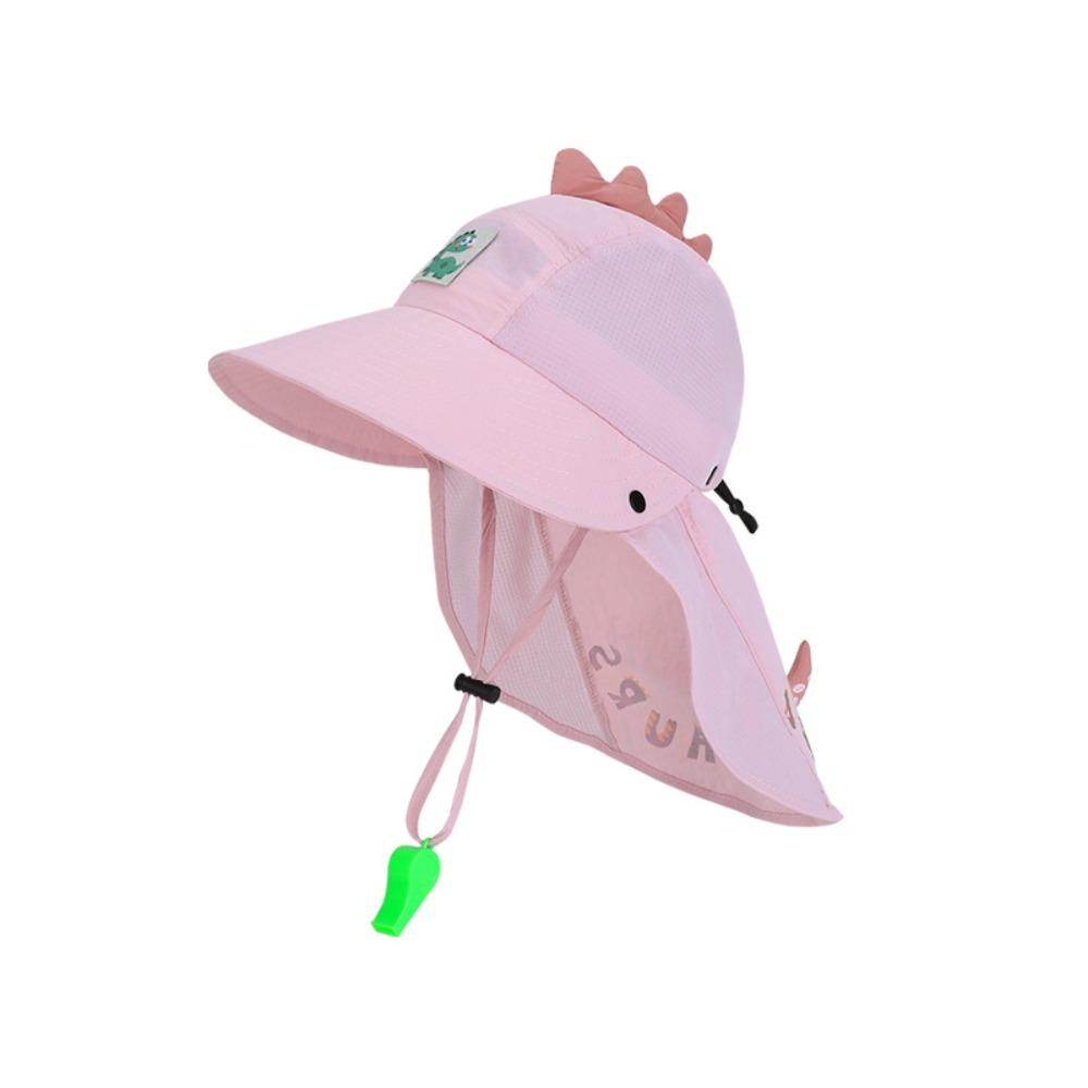 Sun Protection Kids Whistle Sunscreen Hat Extended Shawl Summer Sunshade Hat  Boys and Girls