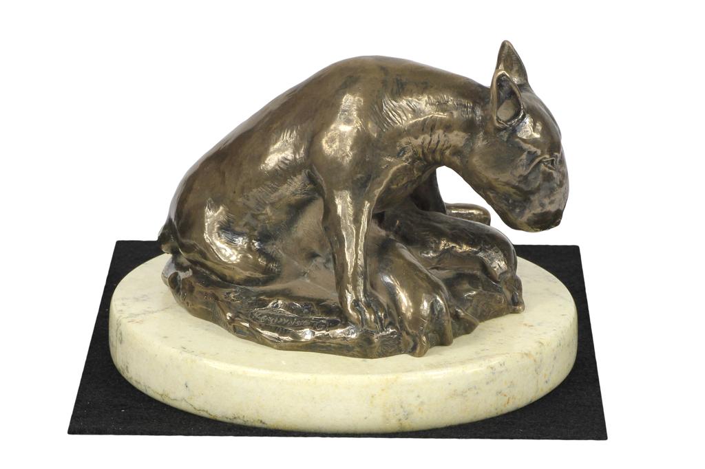 Bulterier, Bull Terrier Ii - Statuetka Psa, Figurka Sylwetki Psa, Trofeum Na Wystawę Psów Marki Art-Dog