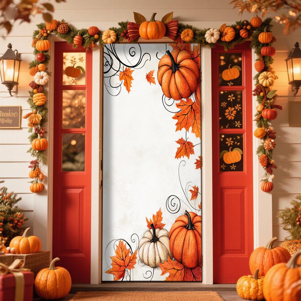 Thanksgiving Door Tapestry: Festival Decoration for Room or Door