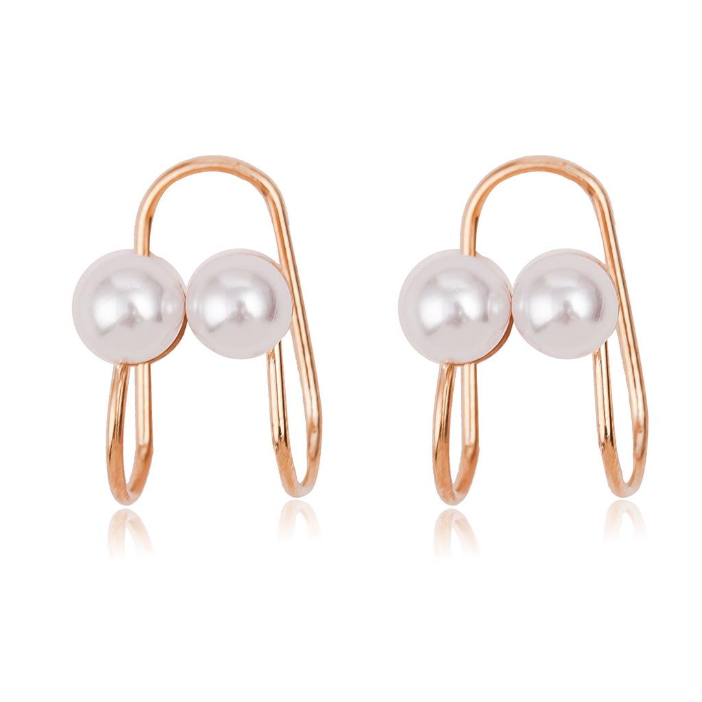Simple Style Earless Ear Clip Geometry U-shaped Earrings Fashion Jewelry MIT