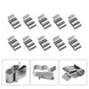 100Pcs Wire Clips Cable Trailer Photovoltaic Solar Panel Wire Clamps Clip Organizer Stainless Steel Management Harness Rop