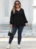 Plus Size Solido Sexy Elegante T-shirt da donna con scollo a V Chic Basic Dolce Streetwear Top femminile coreano Fashion Design Casual Slim Abbigliamento 2024