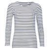 SOLS Womens/Ladies Marine Striped Long-Sleeved T-Shirt