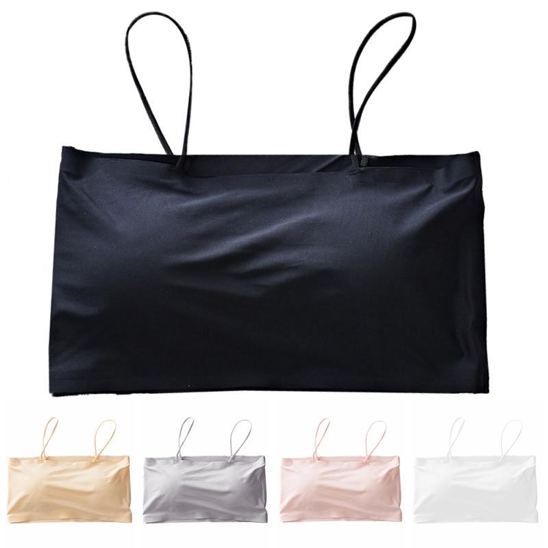 Lady Sling Tube Top Sexy Bra Top Breathable Chest Pad Wearing Underwear Strapless Blouse Tube Top Bandeau Top
