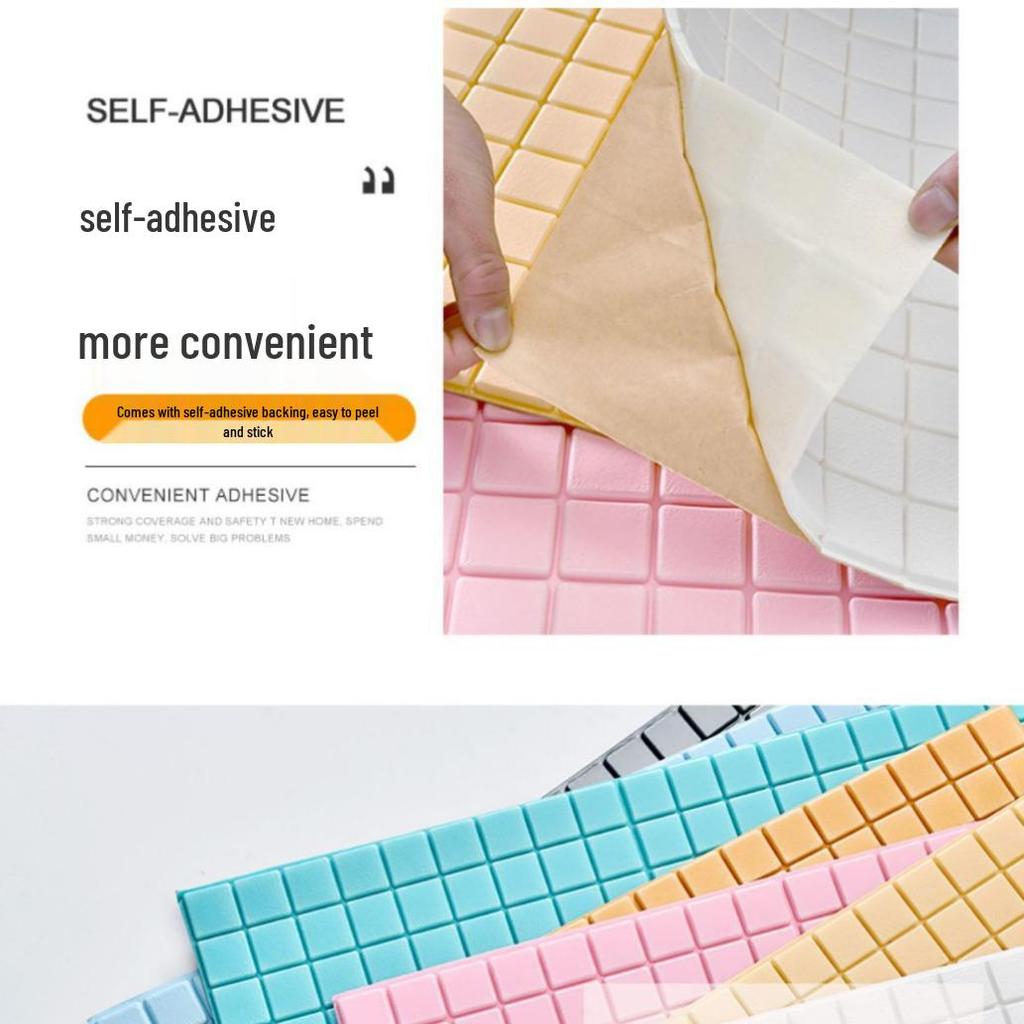 Waterproof 3D Stereo Self-Adhesive XPE Foam Brick Wall Sticker, 35*35 