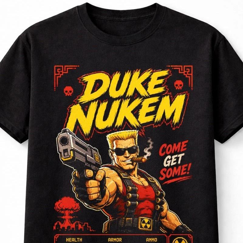Duke Nukem Retro FPS Gaming Action Hero Unisex TShirt S