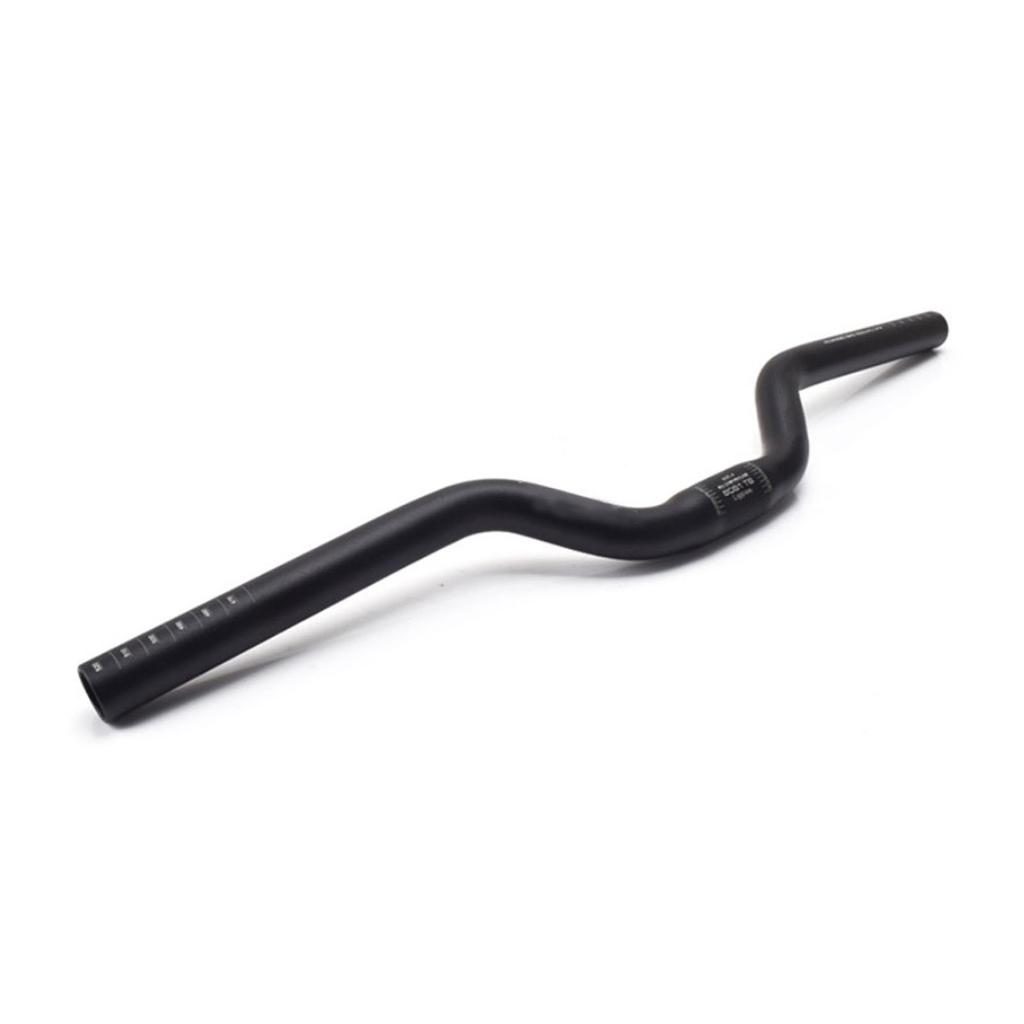 Mountain Bike Riser Handlebar 25.4mm Dia Aluminum Alloy Extra Long Bicycle Riser Bar for Folding Bike MTB