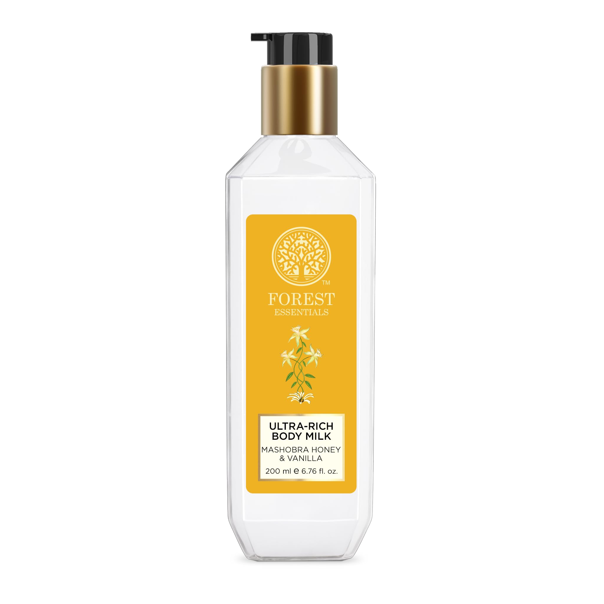 

Forest Essentials Ultra-Rich Body Milk Mashobra Honey & Vanilla| Natural Moisturizing Body Lotion For Instant Hydration | Ayurvedic Body Moisturiz