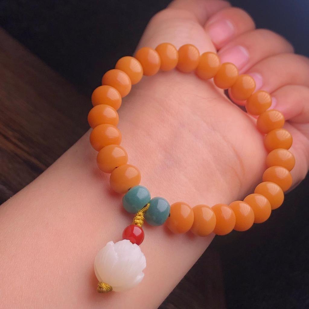 Weathered Jade-like Bodhi Root Bracelets Jewelry